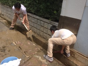 福知山災害でのボランティア活動